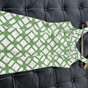 Milly - Green and White Summer Dress - Size 6 (excellent condition)